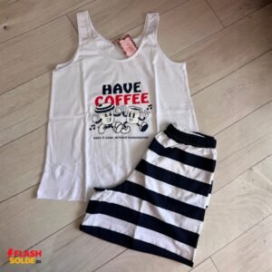pyjama femme débardeur & short rayé – have coffee